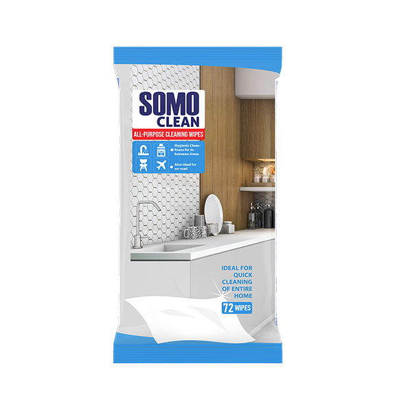 SOMO Allzweck-Reinigungstücher - 72 Stück Feuchttücher
