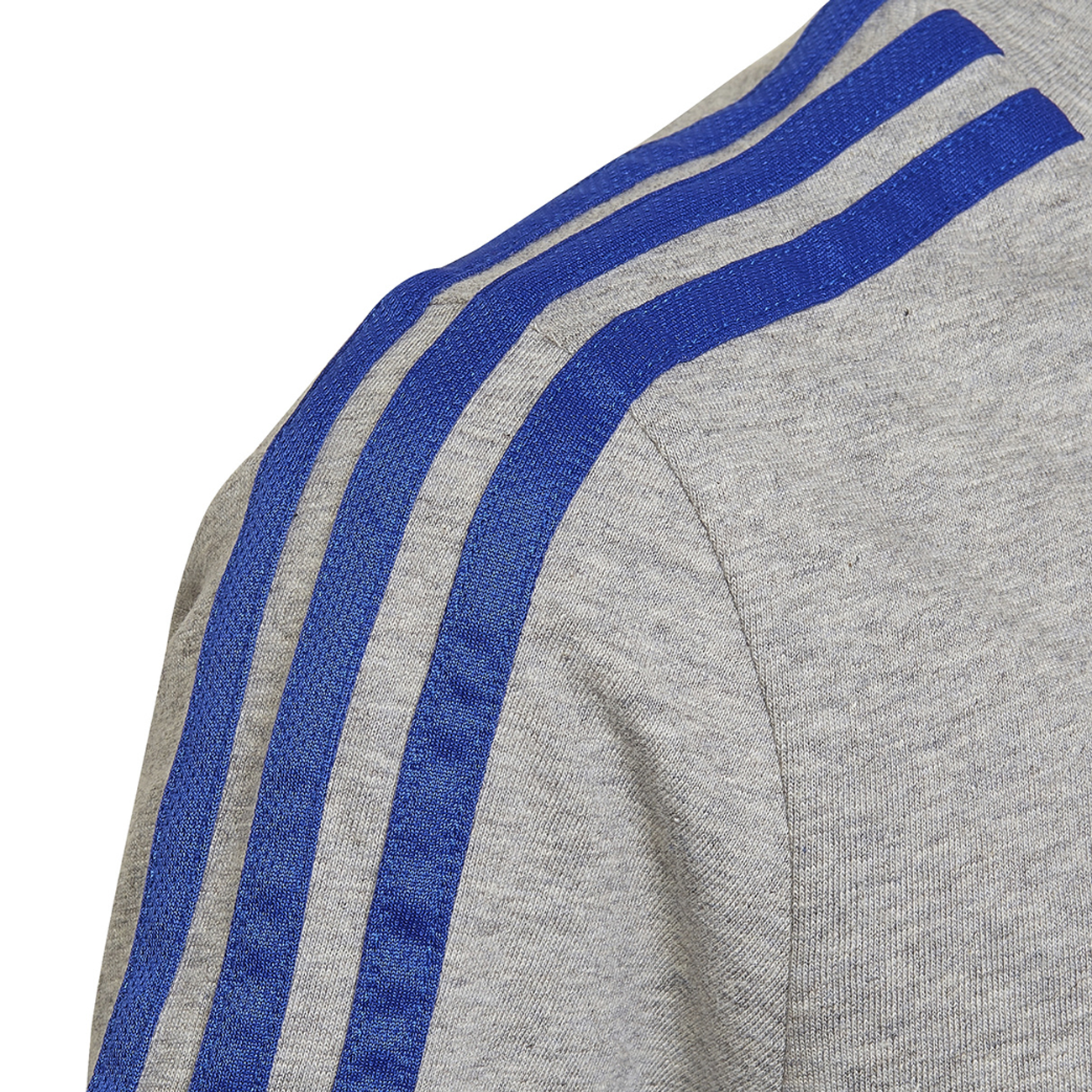 Adidas Kinder 3 Stripes T-Shirt - Grau/Blau