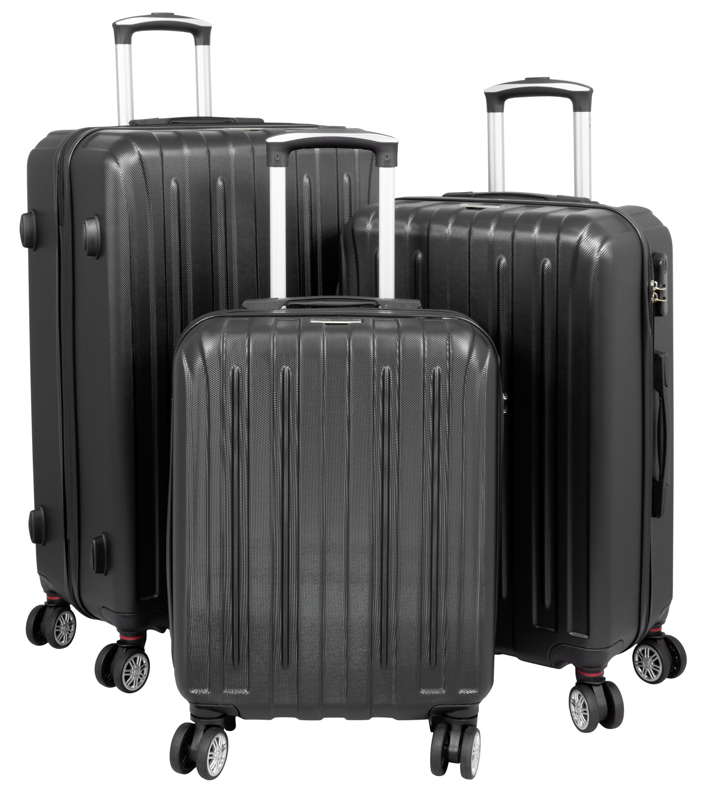 Dallas Reiseoffer – ABS Hartschale - Set - Schwarz