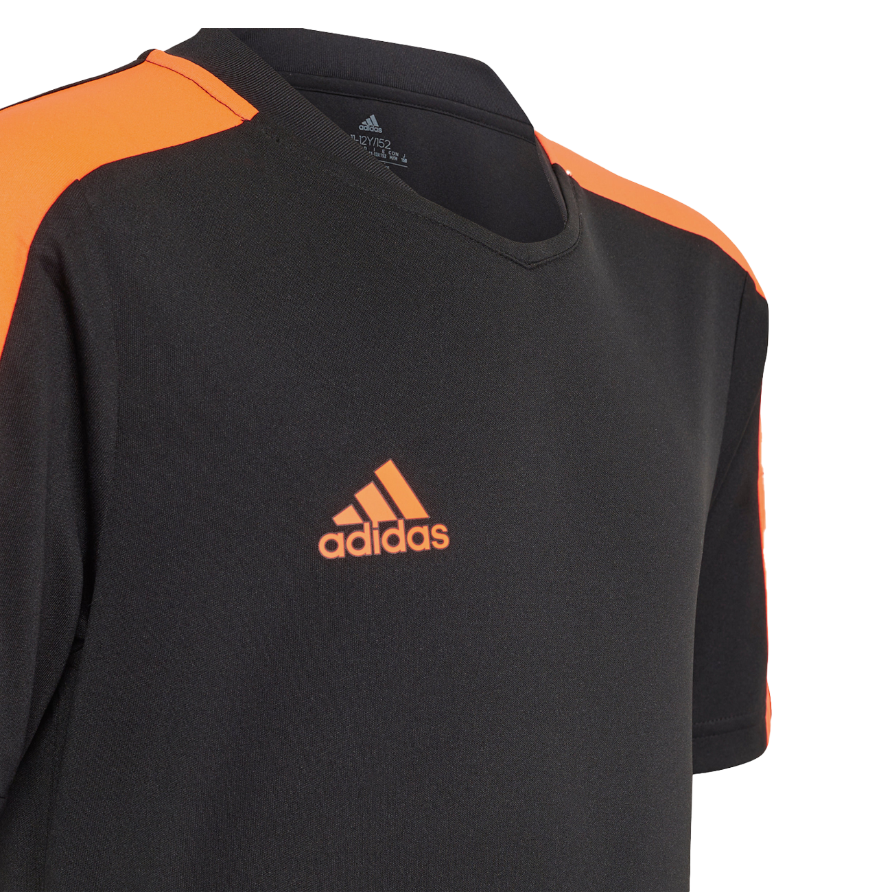 Adidas Kinder Tiro T-Shirt 3 Stripes - Schwarz/Orange