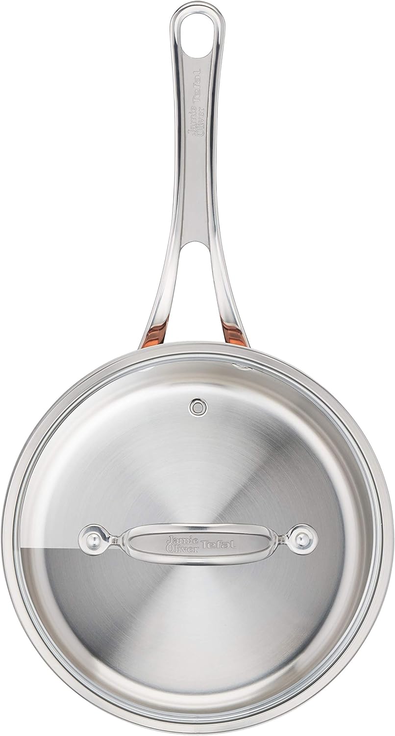 Tefal by Jamie Oliver Premium Triply Kupfer-Stielkasserolle E49022 | Ø16 cm