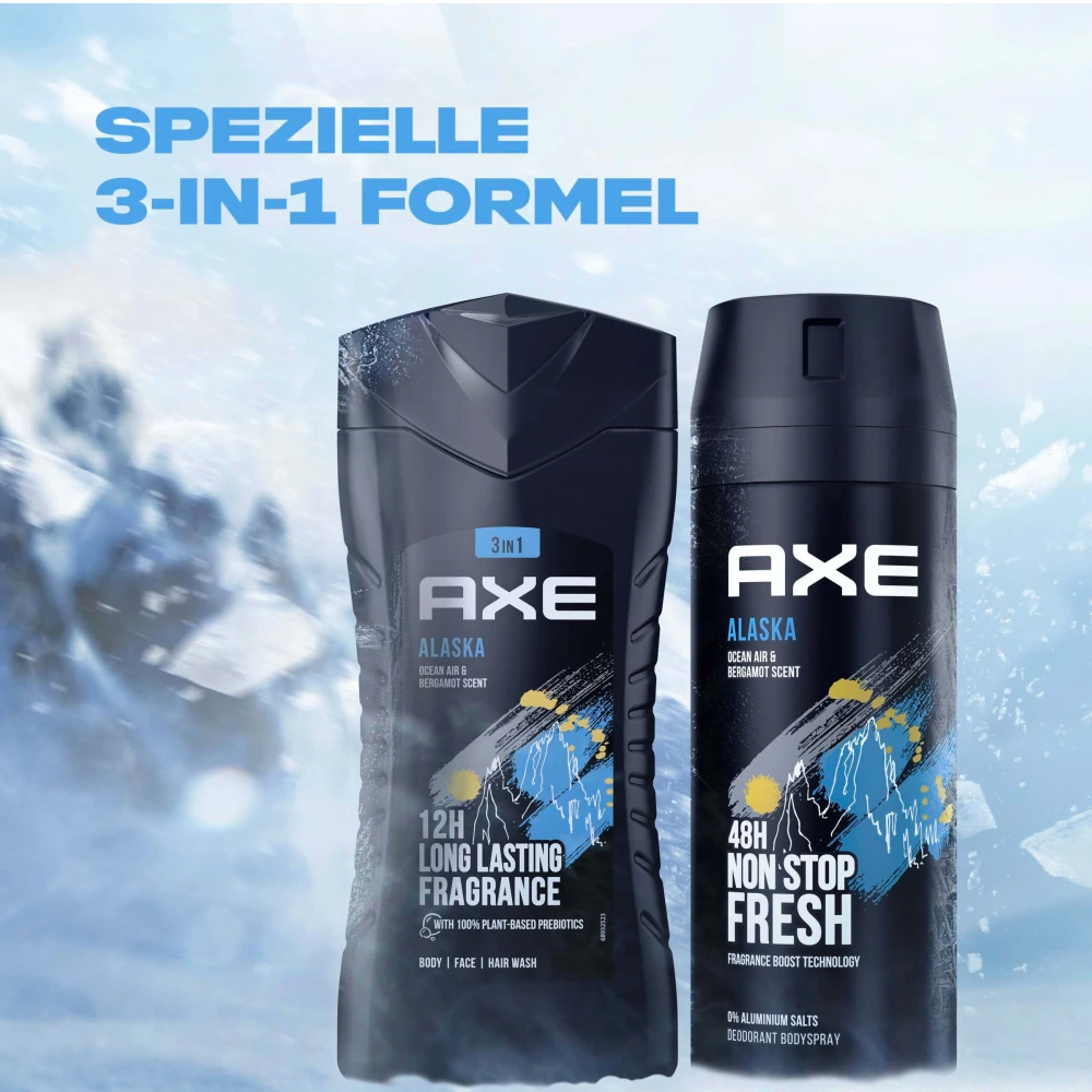 AXE Alaska Geschenkset - Bodywash + Bodyspray